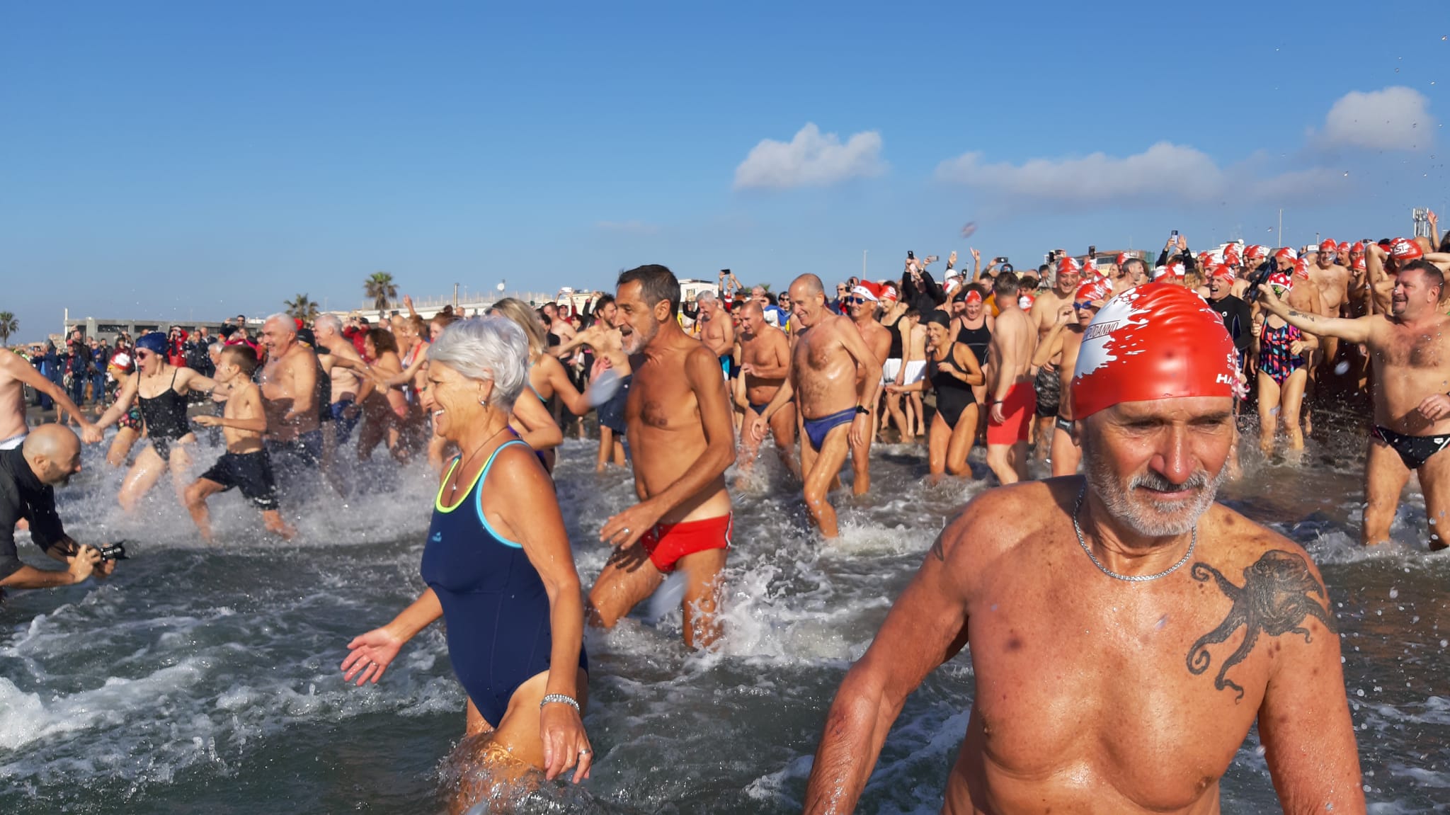 bagno di Capodanno a Ostia