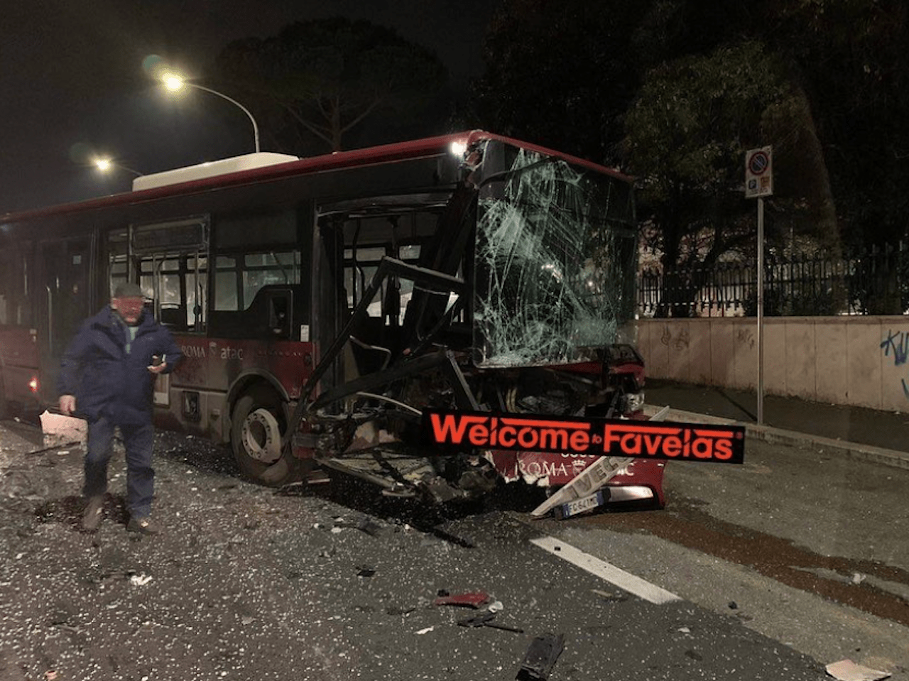 incidente bus via Cassia