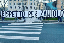 striscione zaniolo ultras lazio