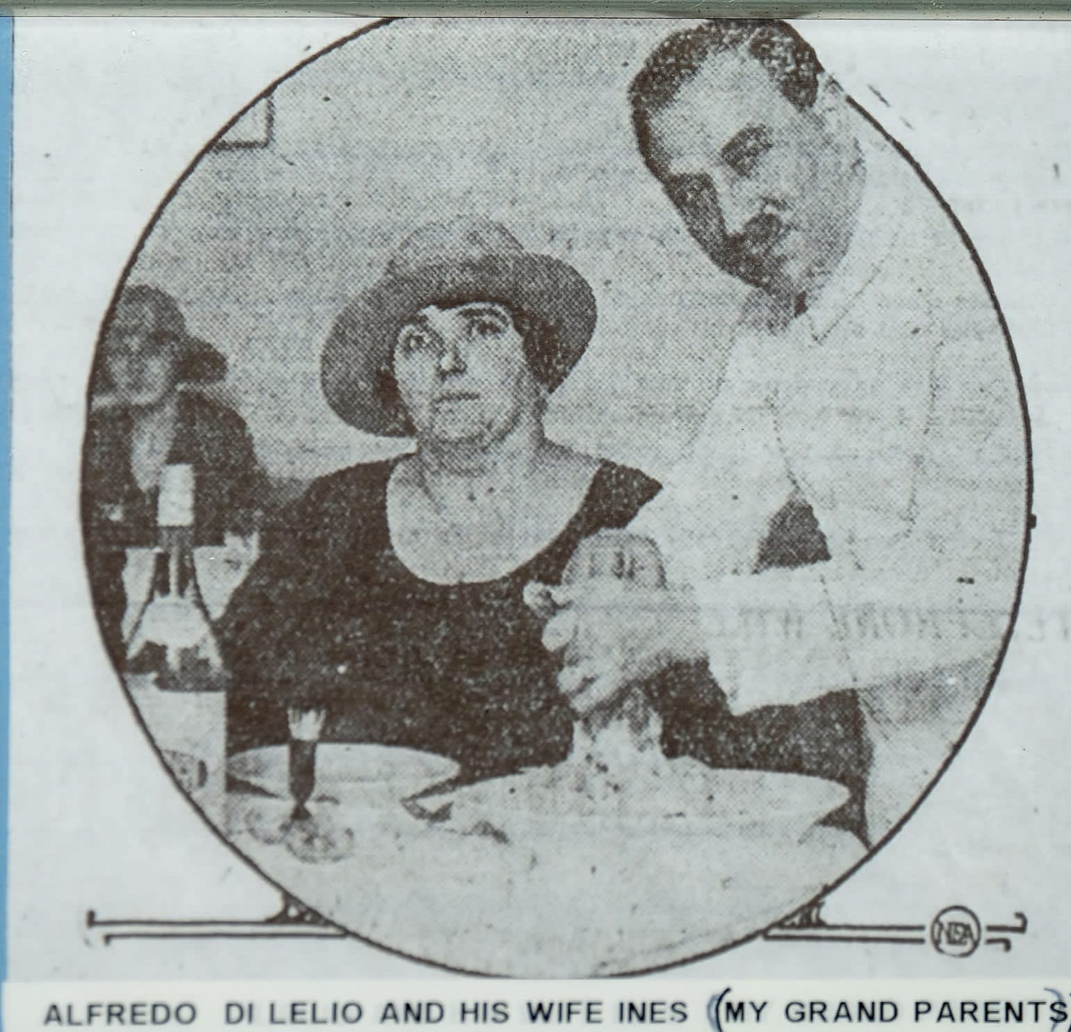 ALFREDO DI LELIO CON LA MOGLIE INES