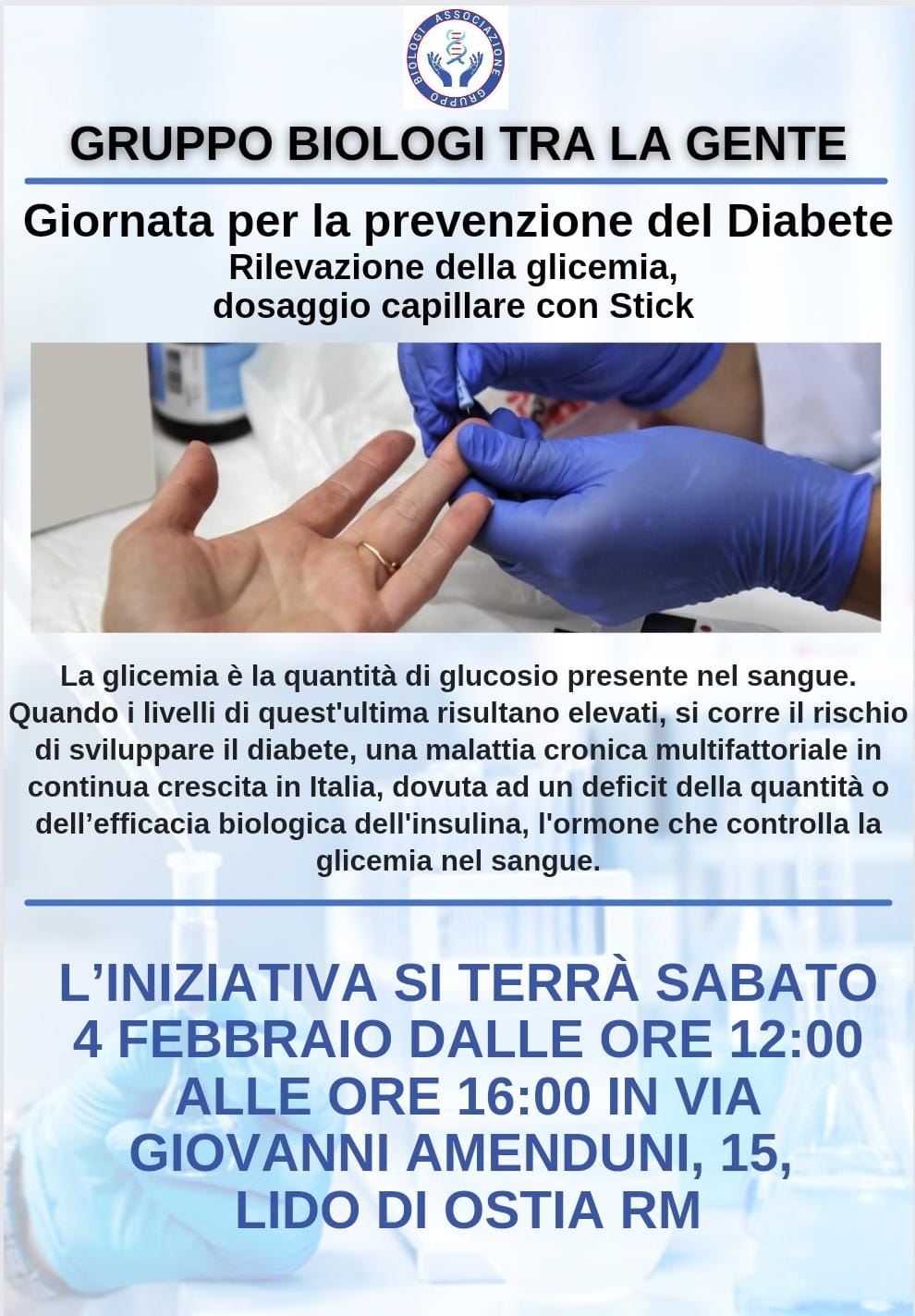 Giornata contro il diabete Ostia