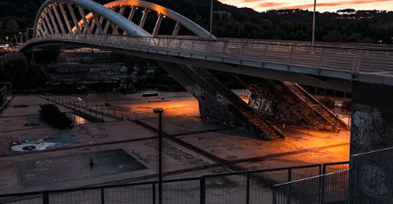 Ponte della Musica, rave party abusivo