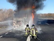 Vigili del fuoco tir Guidonia