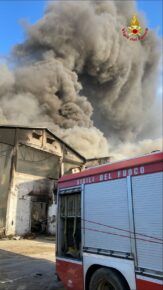 Incendio Aprilia ex dogana