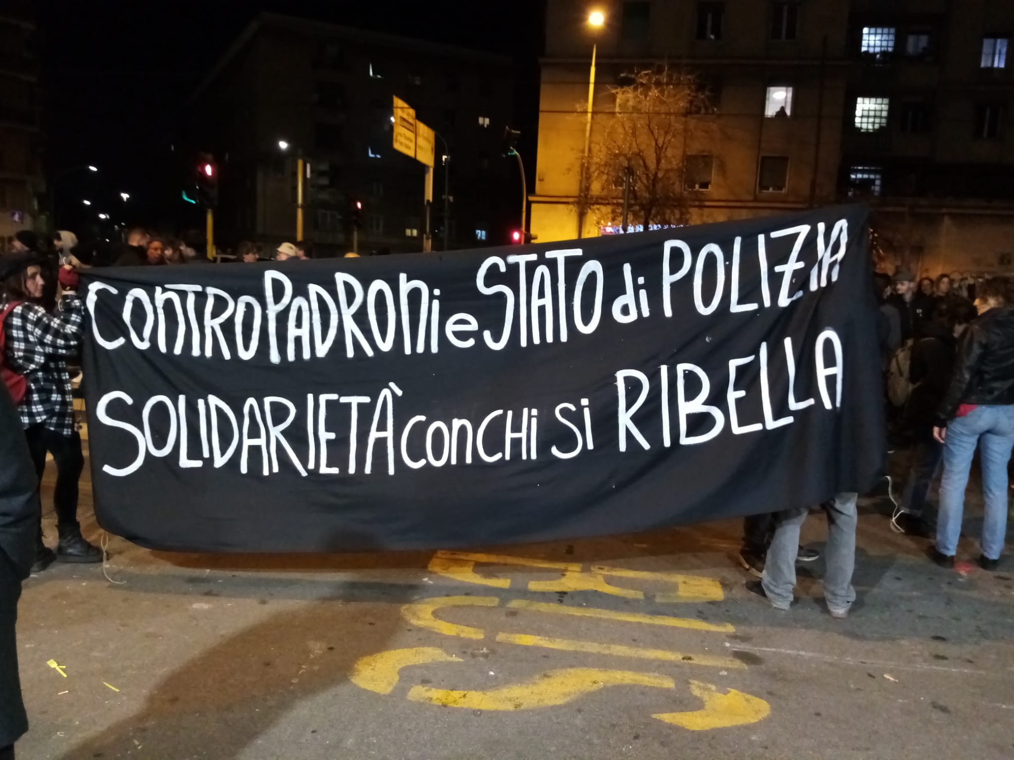 manifestazione Cospito a Roma