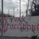 scritte no vax anzio