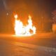 Auto a fuoco a Torvaianica