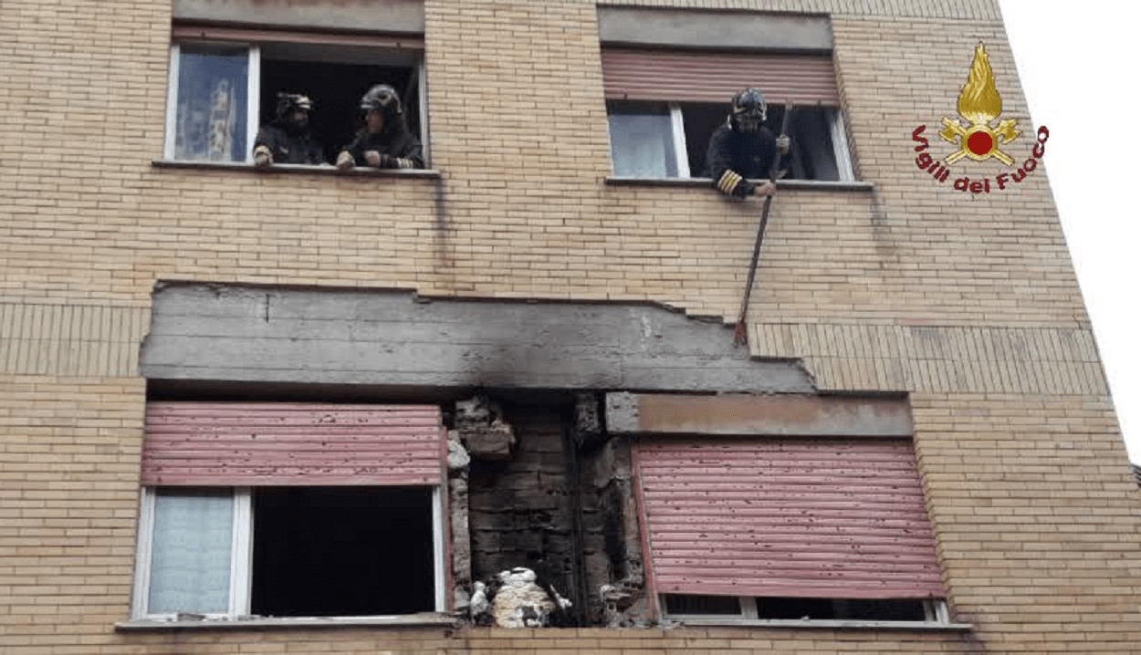 Esplosione in un appartamento durante i lavori di ristrutturazione
