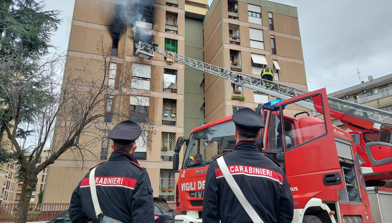 Incendio a Roma