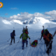 Due alpinisti volevano scalare la parete nord del Terminillo ma sbagliano percorso rimanendo bloccati su una cresca ghiacciata. I soccorsi