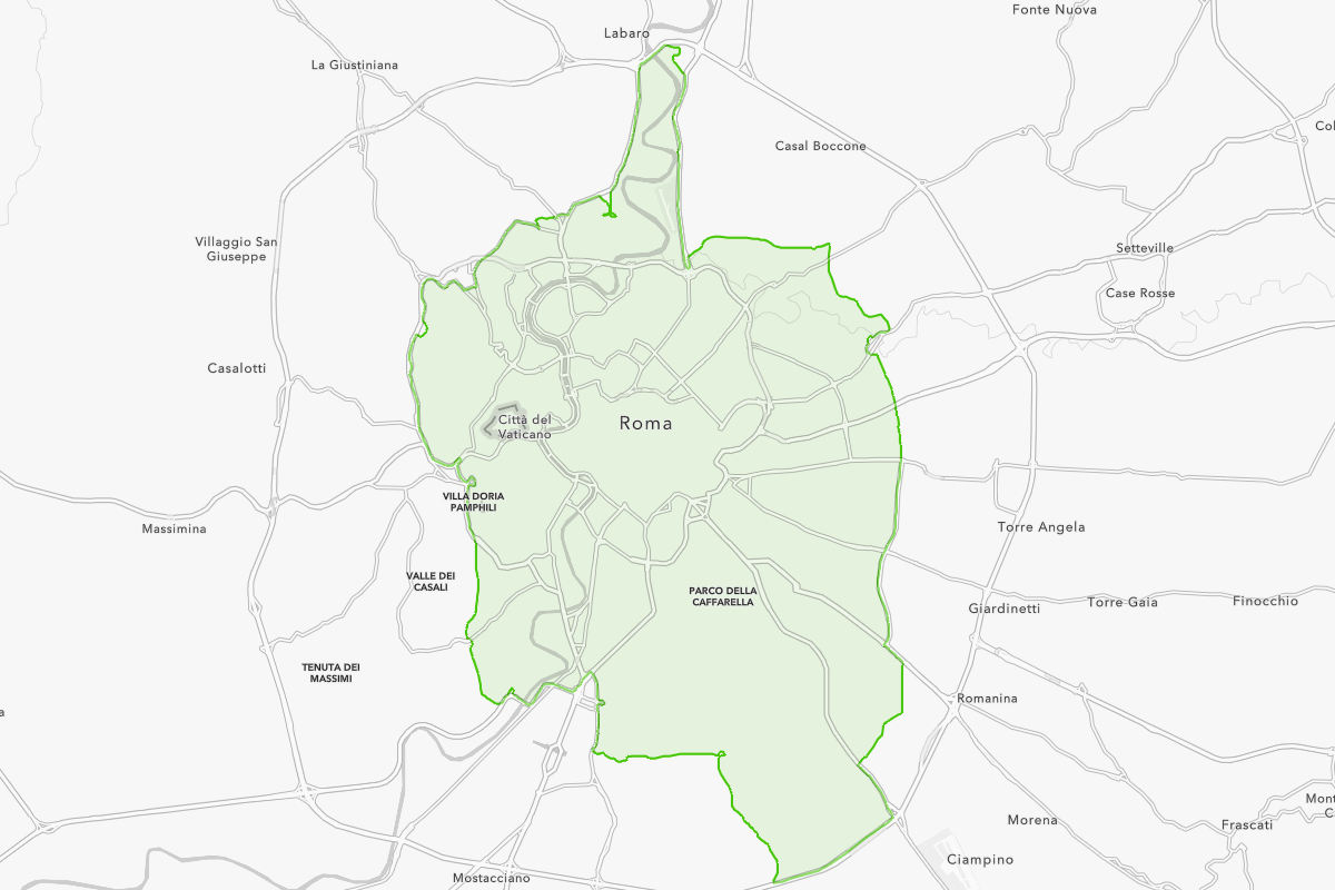 Blocco traffico Roma, mappa nuova fascia verde