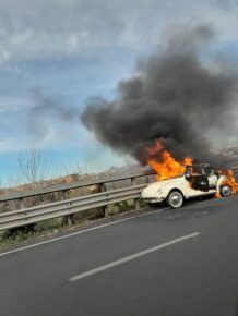 Auto a fuoco sul GRA