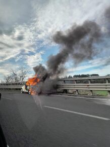 Auto a fuoco sul GRA