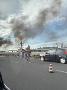 Auto a fuoco sul GRA