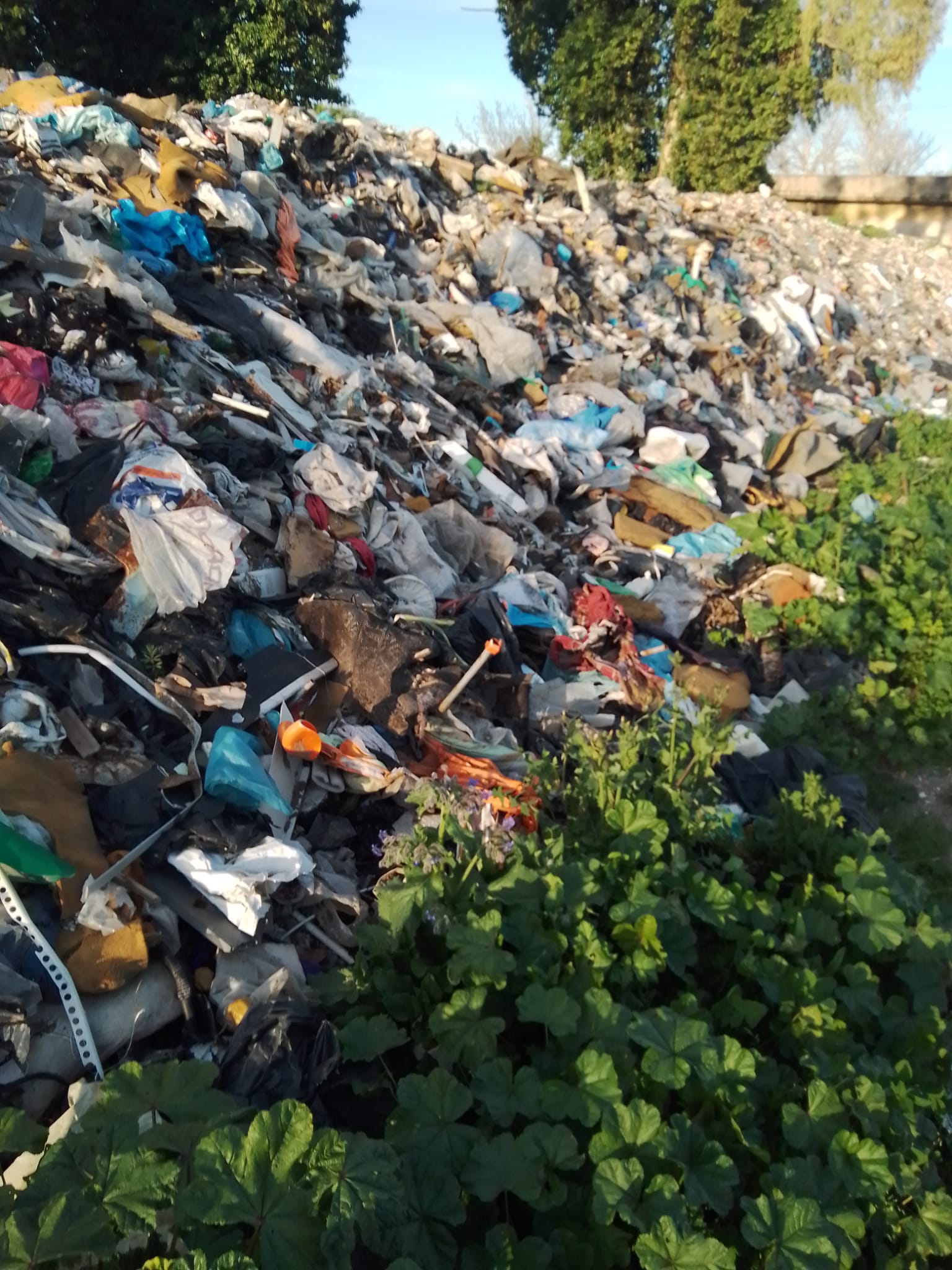 discarica rifiuti ai Parioli