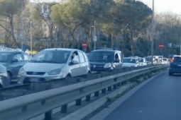 file su tangenziale est di roma