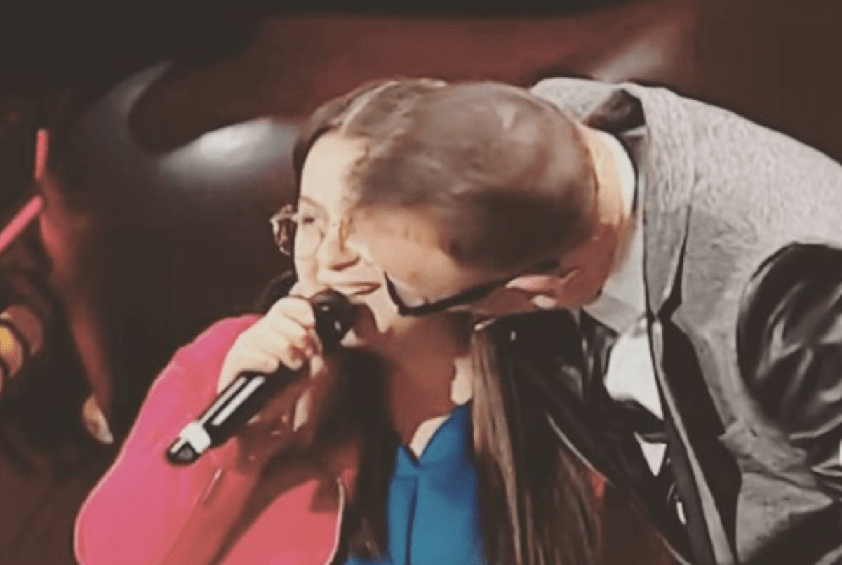 Ilary Alaimo a The Voice Kids con Gigi D'Alessio