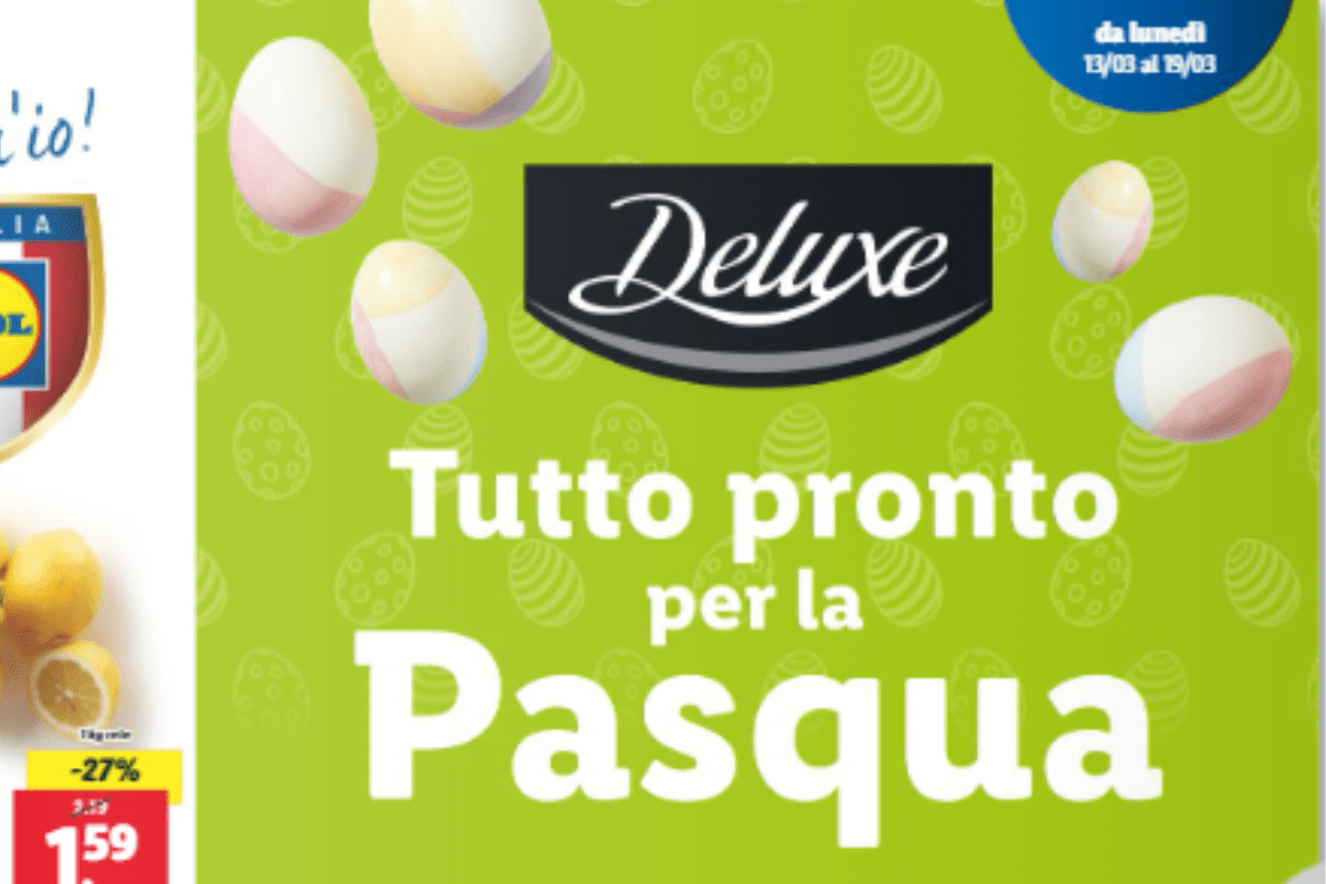 lidl tutto pronto per la pasqua