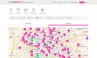 Mappa clienti escort nel Lazio