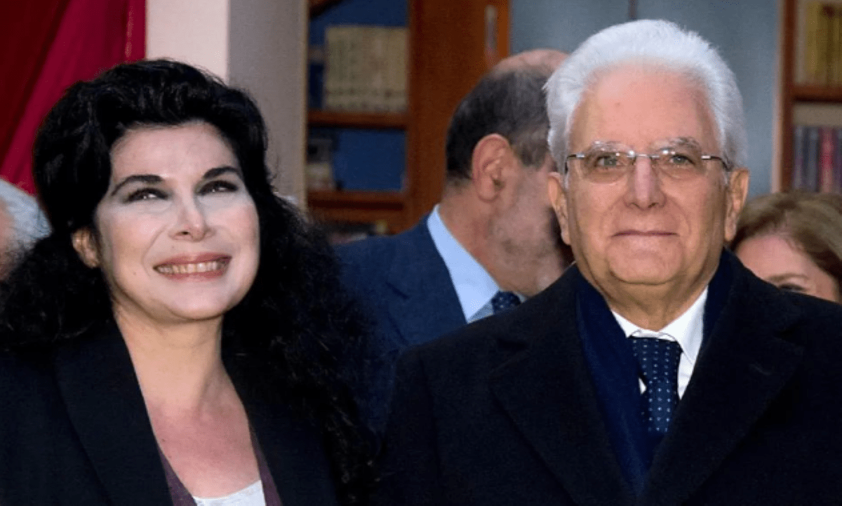 Mariangela D'Abbraccio con Sergio Mattarella