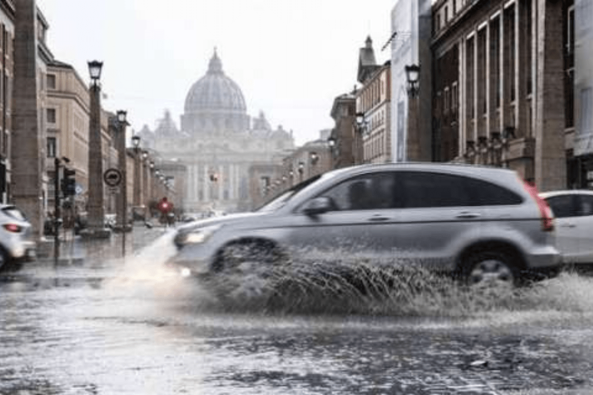 pioggia a Roma