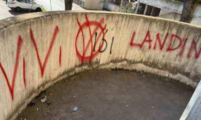 insulti a cgil e pd e scritte antisemite
