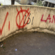 insulti a cgil e pd e scritte antisemite