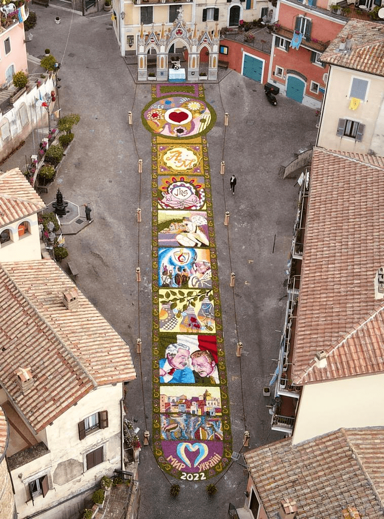 L'infiorata a Gerano