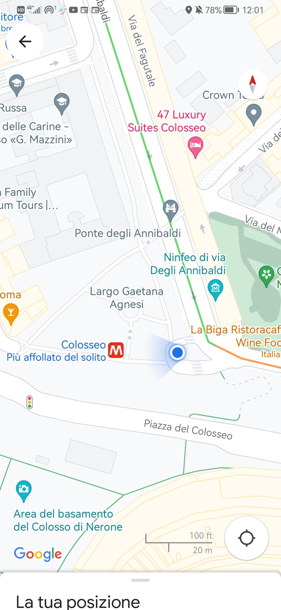 MAPPA DEL CESTINO A COLOSSEO