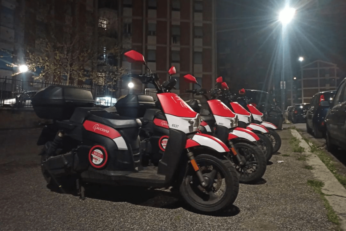 Scooter di Acciona a Roma