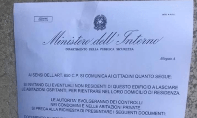falso documento ministero dell'interno