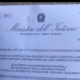 falso documento ministero dell'interno