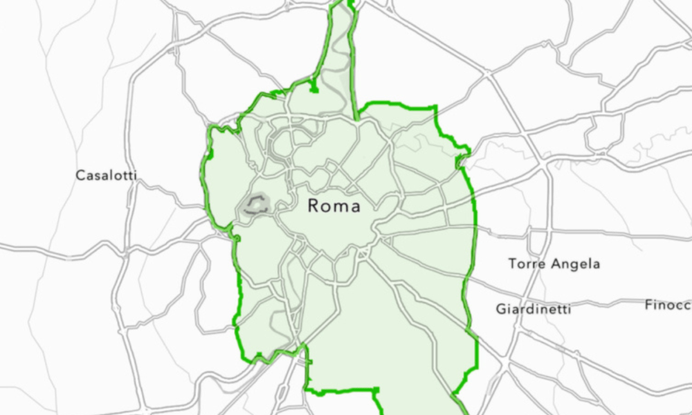 fascia verde di Roma