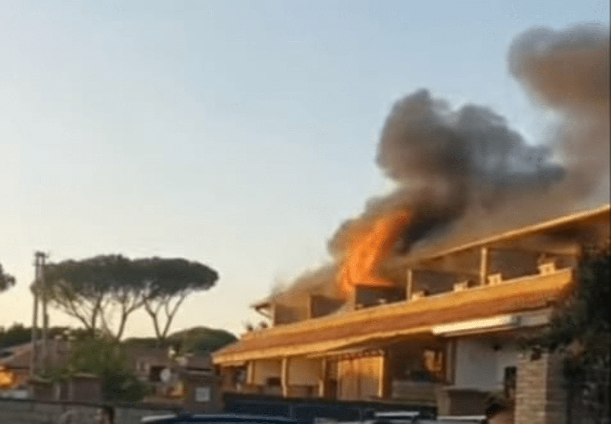 incendio villetta quadraro