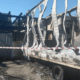 vela di Guerrino Faieta in fiamme a Fiumicino
