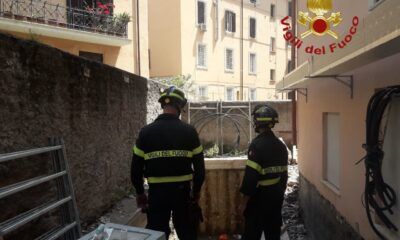 incidente sul lavoro: operaio precipita da una scala di 5 metri