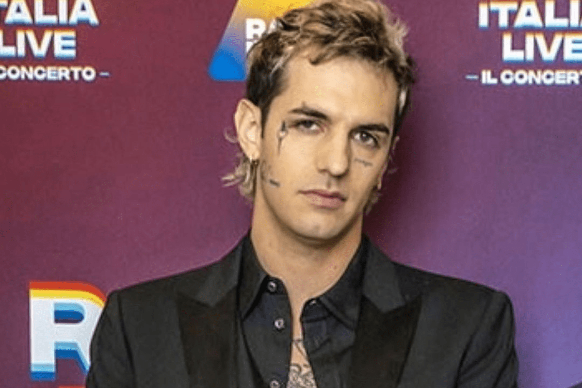 Achille Lauro alla conferenza stampa di Radio Italia