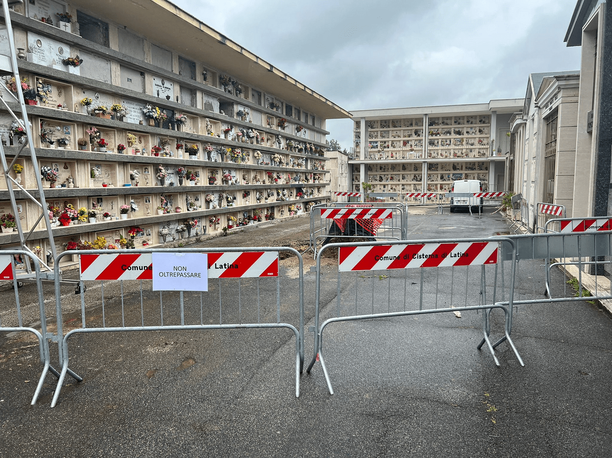 ritrovata bomba della seconda guerra mondiale al cimitero comunale