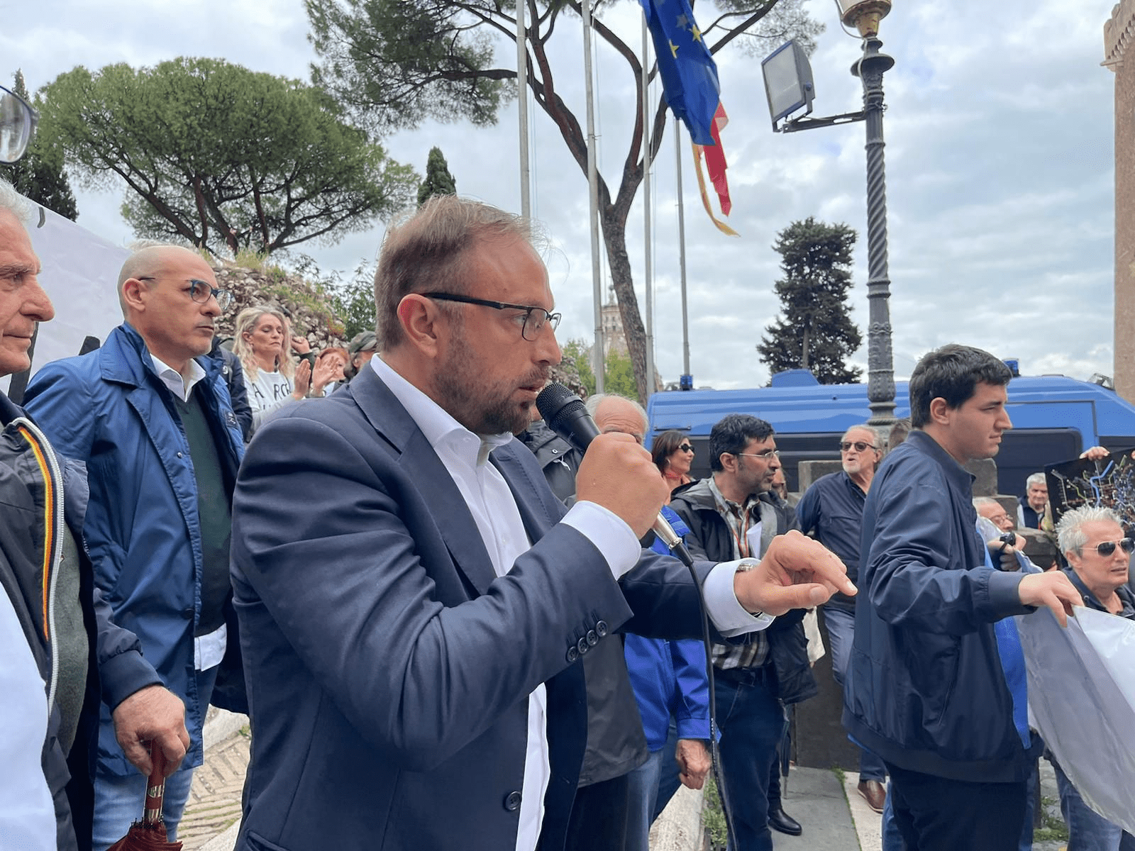 Fabrizio Santori proteste Ztl