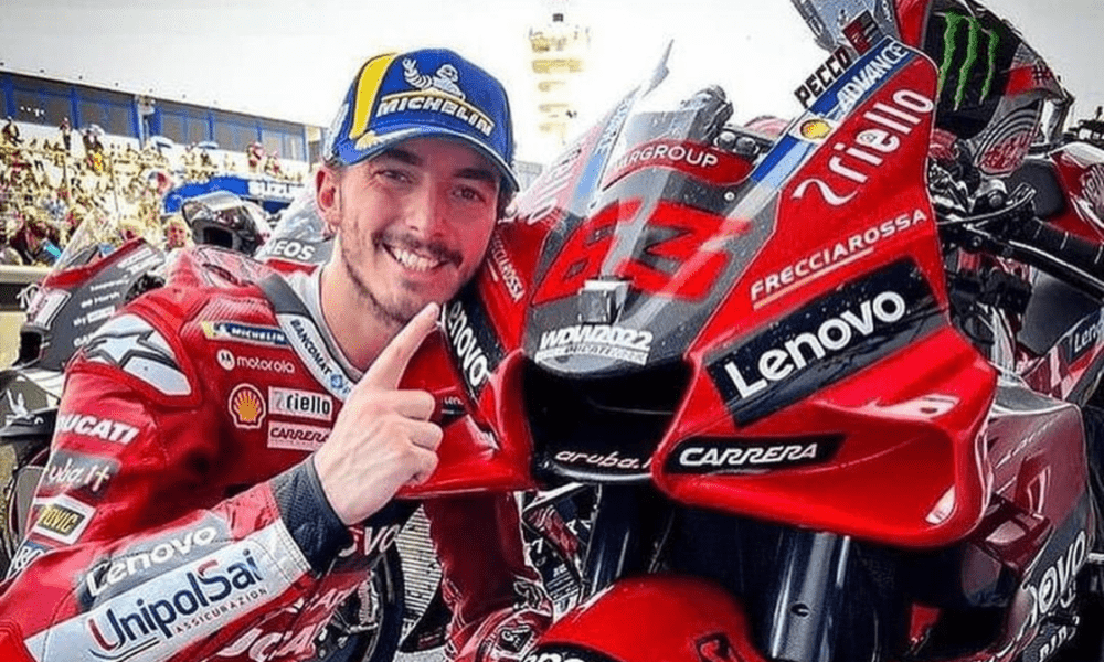 Francesco Bagnaia con la Ducati