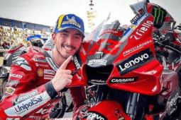 Francesco Bagnaia con la Ducati