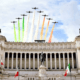 Frecce Tricolore sopra Altare della Patria a Roma