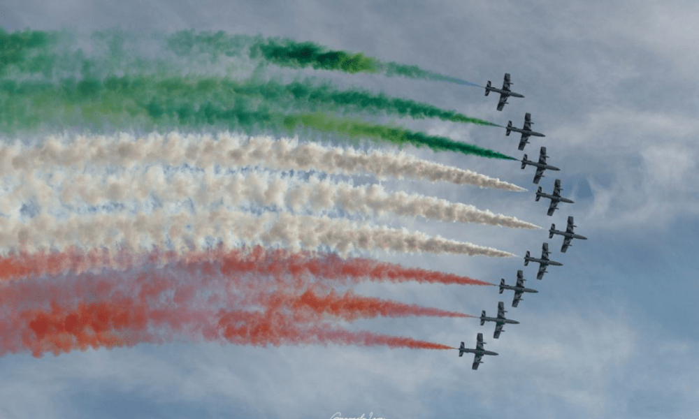 Frecce Tricolori in occasione della parata miliare del 2 giugno prossimo