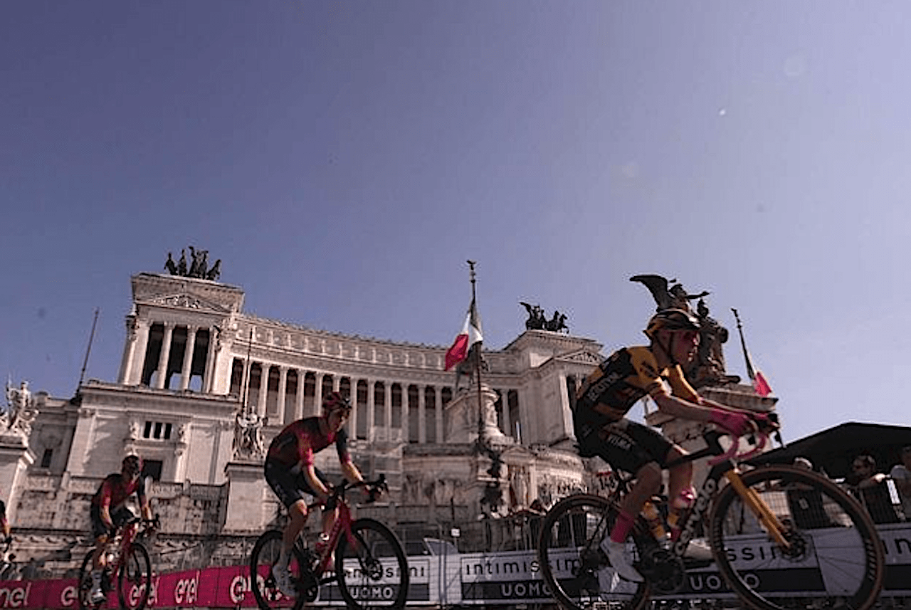 Arrivo giro d'Italia a Roma ieri