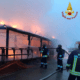 Incendio Latina, intervento dei Vigili del Fuoco