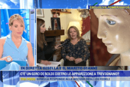 Madonna di Trevignano piange in diretta su Pomeriggio 5