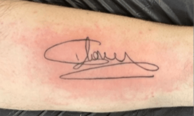 Tatuaggio con autografo di Ilary Blasi