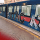 Treno vandalizzato Roma-Lido