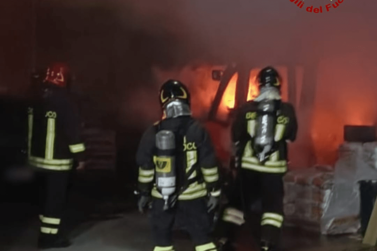 Vigili del Fuoco in azione a Latina