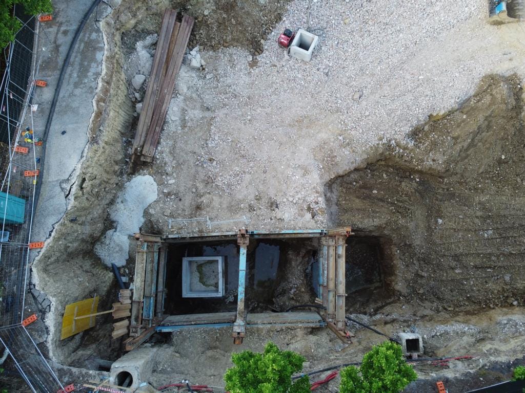 cantiere voragine monterotondo dall'alto 6